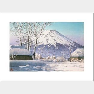 Clear Sky after Snow at Mt Fuji by Kawase Hasui Posters and Art